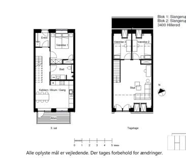 Stor 4-vær. bolig i 2 plan øverst beliggende i ejendommen. Solrig altan og gode alrum. Kig til Frederiksborg Slot fra lejligheden. Elevator i opgangen og depotrum i kælderen - Foto 1