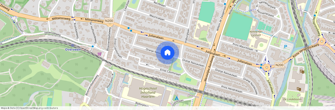 Overveen, 2051 HJ, Oranje Nassaulaan, Overveen