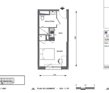 Location Appartement 1 pièce 22m² JOUE LES TOURS 37300 - Photo 2