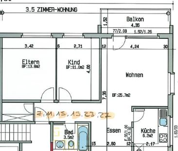 3.5 Zimmer, 83 m², 6. Stock - Photo 2