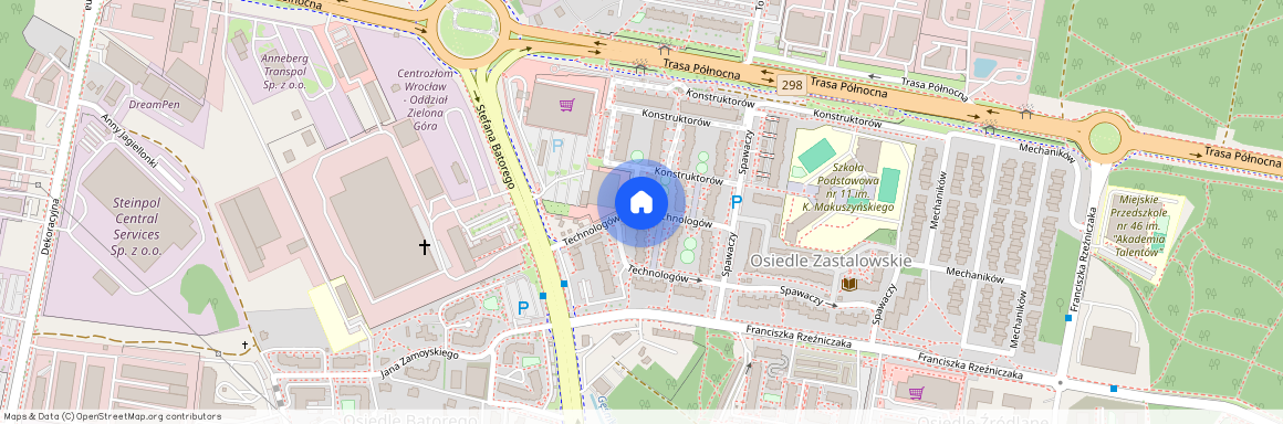 Osiedle Zastalowskie, Centrum, Zielona Góra, lubuskie