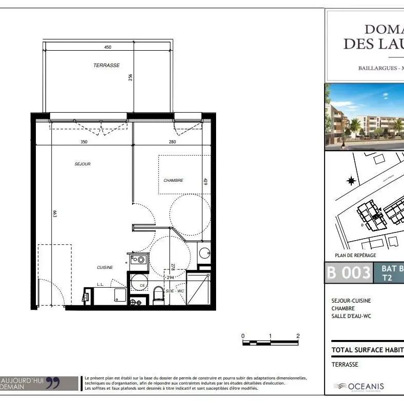 Appartement à louer 2 pièces 40.65m² - Photo 2