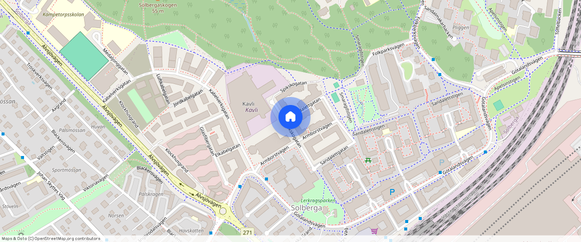 Spikskogatan **, Solberga