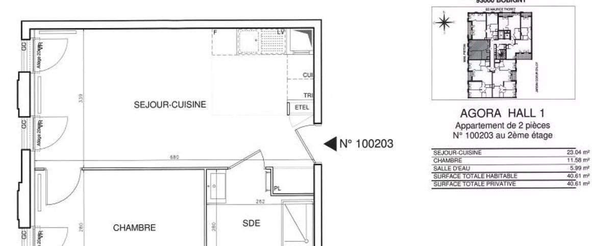 location Appartement T2 DE 40.6m² À BOBIGNY - Photo 1