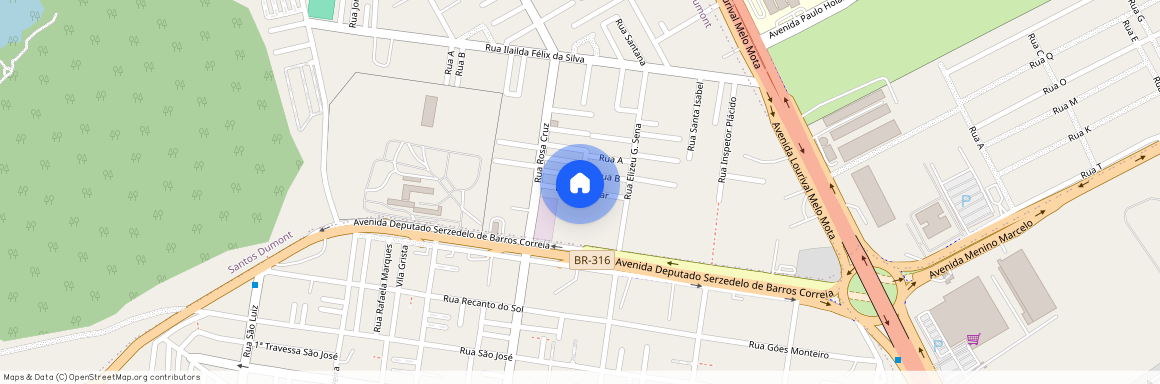 Rua Lagunar, Santos Dumont, Maceió, AL, 57075005