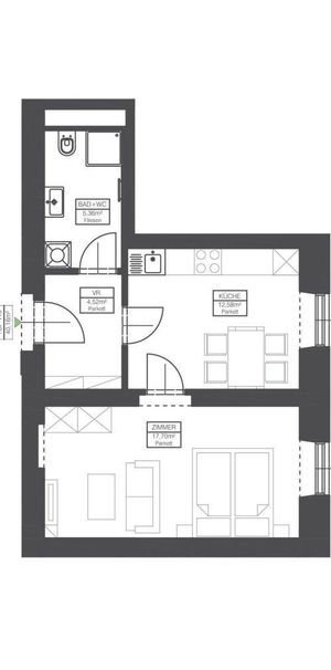 1-Zimmer-Wohnung mit Küche in der Schönaugasse - Provisionsfrei! - Photo 1