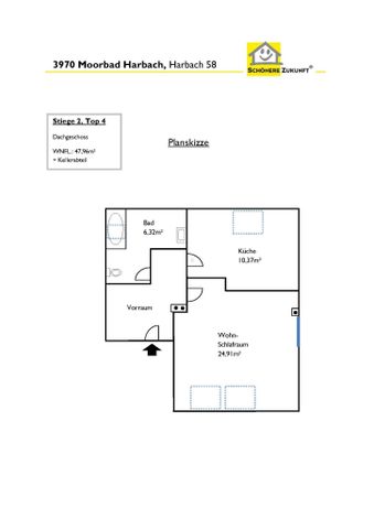 Großzügige 1-Zimmerwohnung im Dachgeschoss - Photo 4