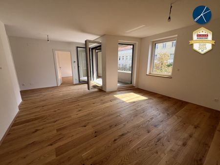 *Superprojekt: ''Über den Baumwipfeln" Top 44 SONNIGE 2-Zimmer LOGGIA-Wohnung + TRAUMHAFTE SÜDAUSRICHTUNG mit Blick auf die Kastanienbäume - Photo 3