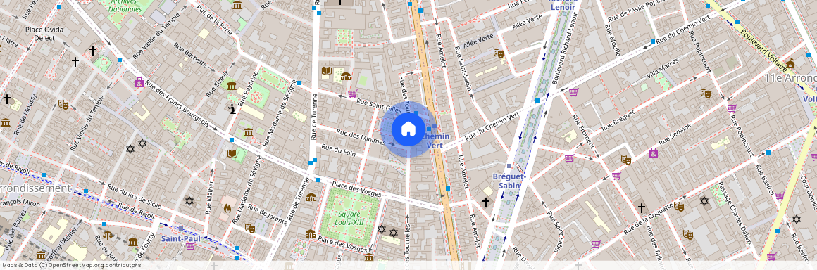 Rue des Tournelles, Francja, Paris