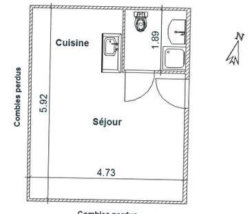 Location Appartement 1 pièce 15m² NANTES 44300 - Photo 2