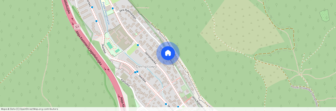 ul. Jana Rybińskiego, Demptowo, Gdynia, pomorskie