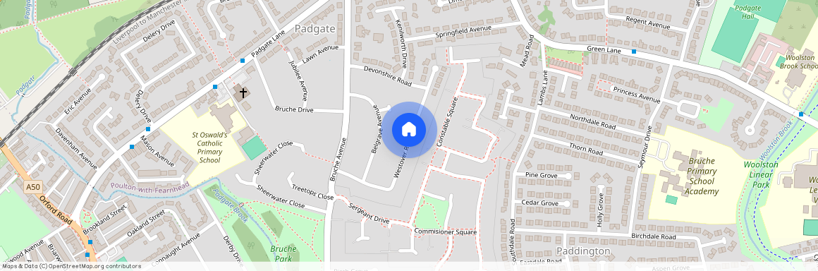 Westover Road, Warrington, WA1