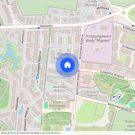 ul. Morenowe Wzgórze, Piecki-Migowo, Gdańsk, pomorskie