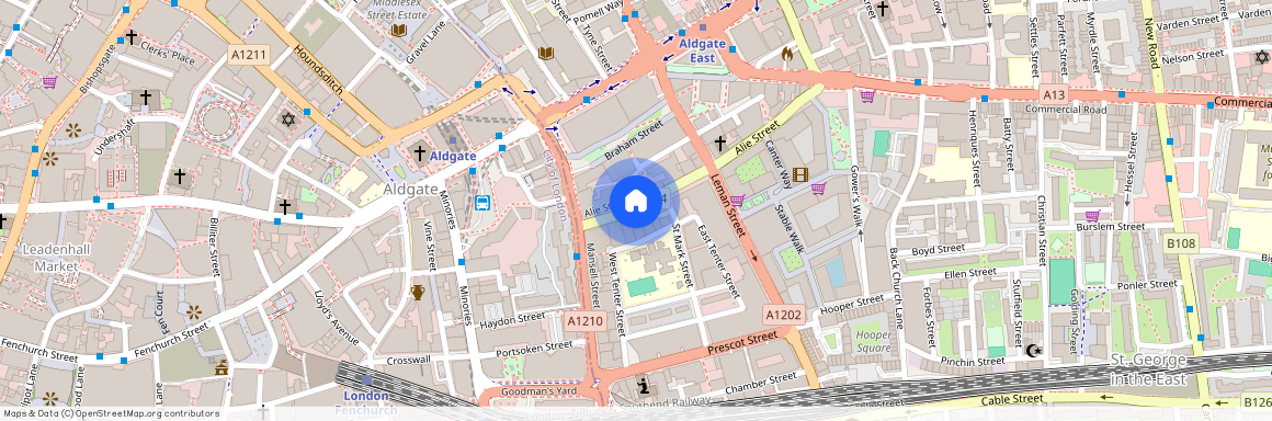 Alie Street, Aldgate, London, E1