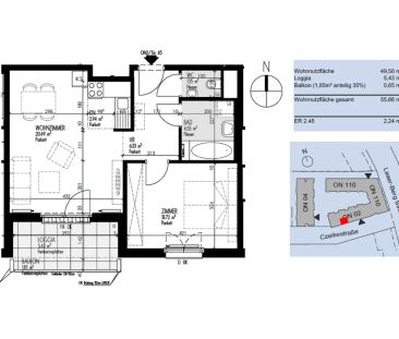 Geräumige 2-Zimmer Wohnung inkl. Einbauküche und Freifläche! - Photo 1