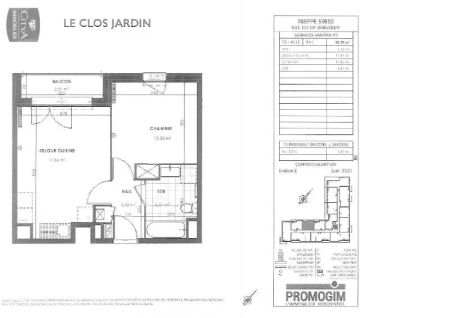 Appartement à louer 2 pièces 38.35m² - Photo 2