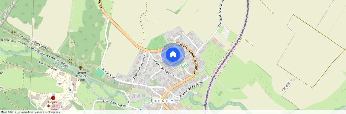 1318, Pompaples, Chem. en Montanney