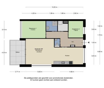 Te huur: Appartement Oostende 327 in Helmond - Foto 6