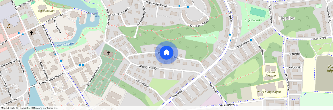 Rosenhällsvägen, Nyköping