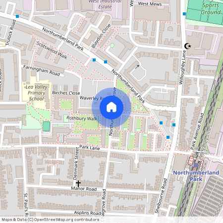 Northumberland Grove, Tottenham, Tottenham Hale, Seven Sisters, N17