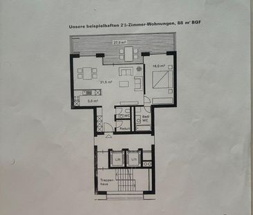 2,5-Zi-Stadtwohnung 88m2 mit Komfort und Weitsicht - Foto 4