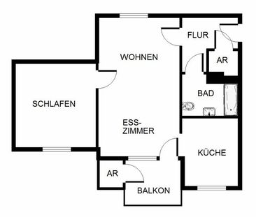 NUR mit WBS für 2 Personen - attraktive Citywohnung für 2 - Photo 1