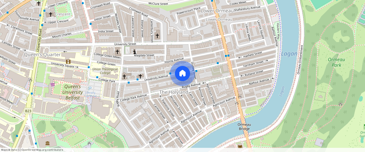 Apartment 1 ** University Avenue, Queens Quarter, Belfast, BT7