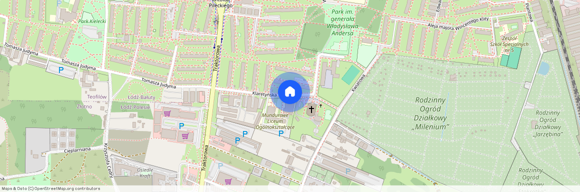 Traktorowa, Łódź, Polesie, Złotno