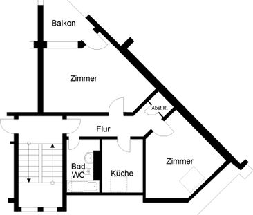 + 2-Raum-Wohnung mit Balkon + - Foto 1