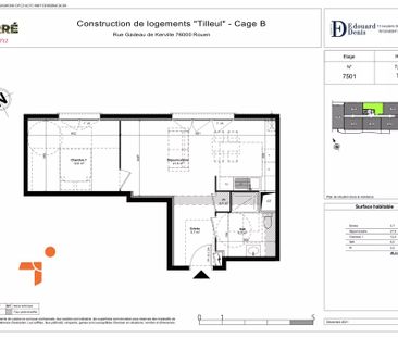 Appartement T2 disponible à la location, secteur Rouen Saint-Sever - Photo 4