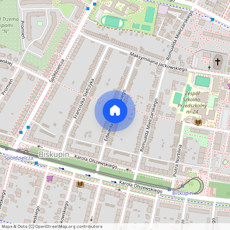 ul. Edwarda Abramowskiego, Biskupin, Śródmieście, Wrocław, dolnośląskie