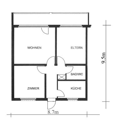 Hoch hinaus und trotzdem im Grünen, Nähe Shoppi-Tivoli - Foto 1