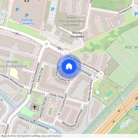 ul. Zbigniewa Burzyńskiego, Gocław, Praga-Południe, Warszawa, mazowieckie