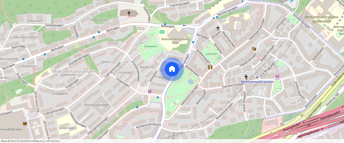 Midsommarkransen, Stockholm, Tellusborgsvägen 56