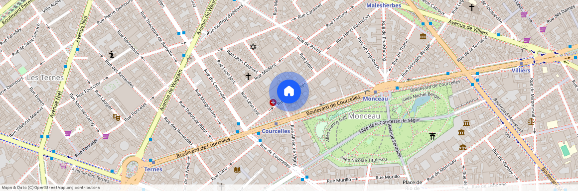 Rue de Chazelles, entre Rue de Courcelles et Rue de PRony 75017 Paris (17e arrondissement)