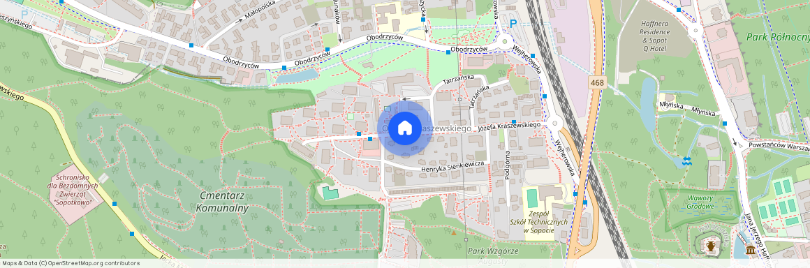 ul. Józefa Kraszewskiego, Sopocki Las, Sopot, pomorskie