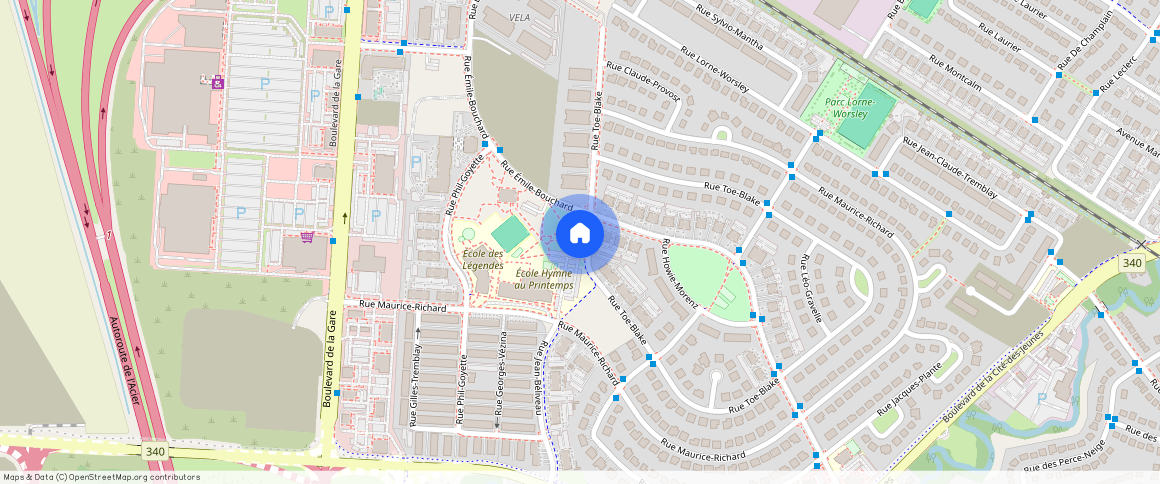 ** Rue Toe-Blake, Vaudreuil-Dorion, Vaudreuil-Dorion, Montérégie, J7V 0X5