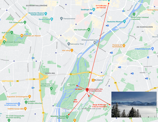 Helle 2-Zimmer-Wohnung in Isarnähe - Photo 1