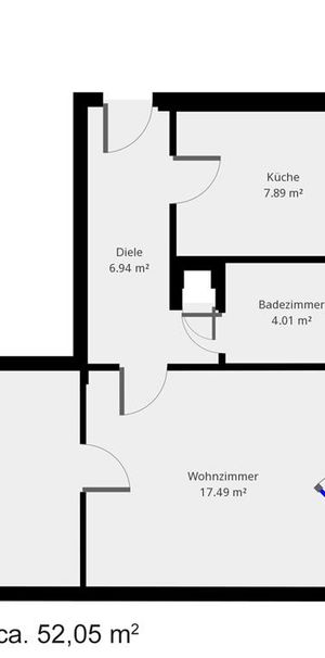 Geräumige renovierte 2-Raum Wohnung im EG - Photo 2