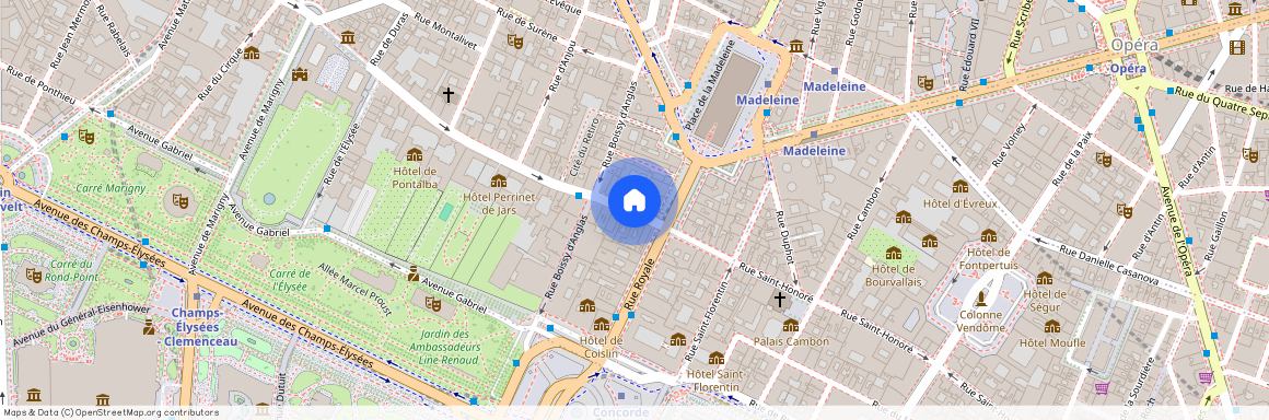 Appartement à louer rue du Faubourg Saint Honoré, Paris 8ème