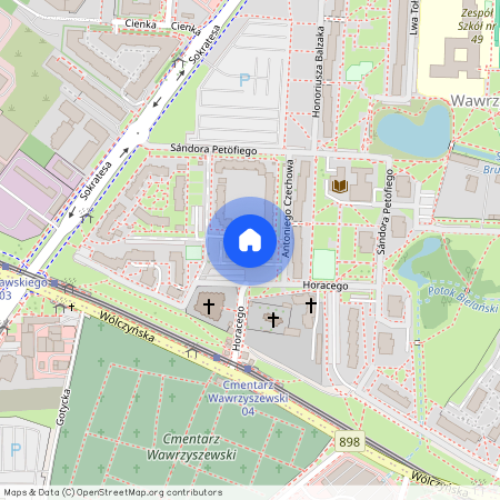 ul. Antoniego Czechowa, Wawrzyszew, Bielany, Warszawa, mazowieckie