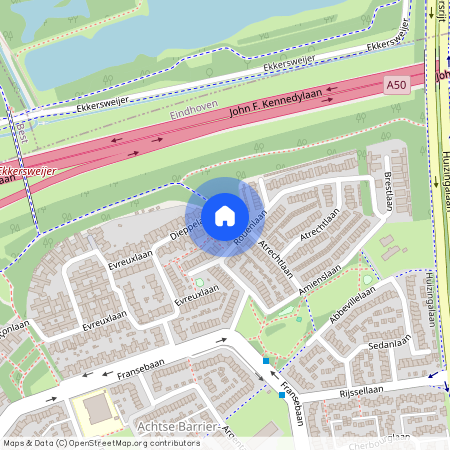 Achtse Barrier-Hoeven, 5627 PZ, Dieppelaan, Eindhoven