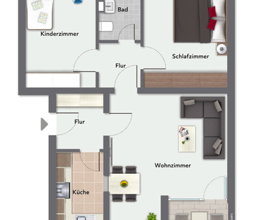 Helle 3-Zimmer Wohnung mit Balkon in Bremen-Huchting (Sodenmatt) - Foto 1