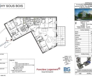 Appartement à louer 4 pièces 97.19m² - Photo 1