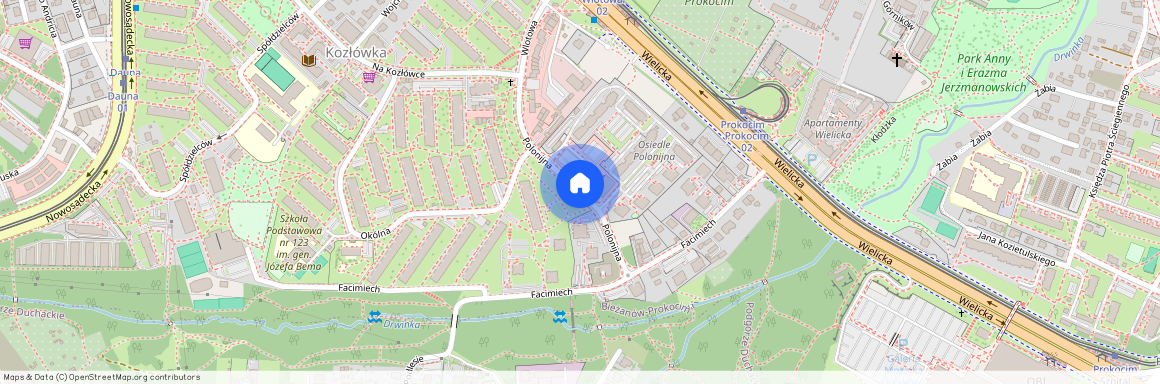 ul. Polonijna, Kozłówka, Bieżanów-Prokocim, Kraków, małopolskie