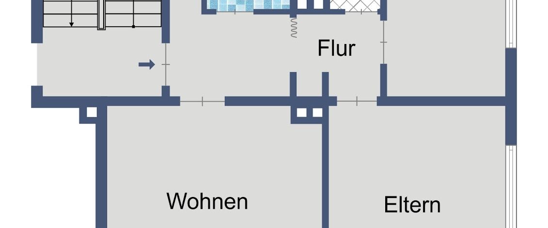 3-Zimmer-EG-Wohnung mit Wannenbad und Keller - Photo 1