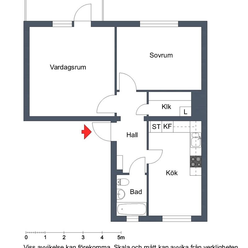 Vagngatan 17 A, Motala – 2 r.o.k - Foto 1