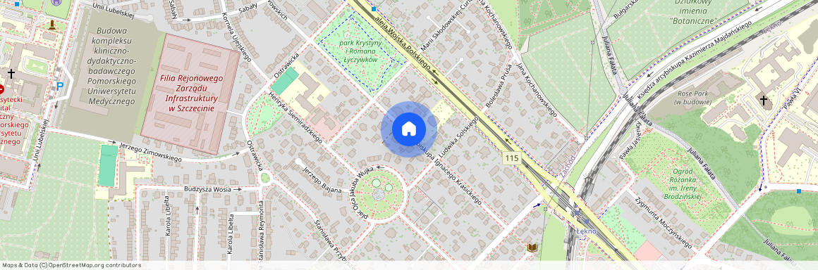 ul. ks. bp. Ignacego Krasickiego, Pogodno, Zachód, Szczecin, zachodniopomorskie