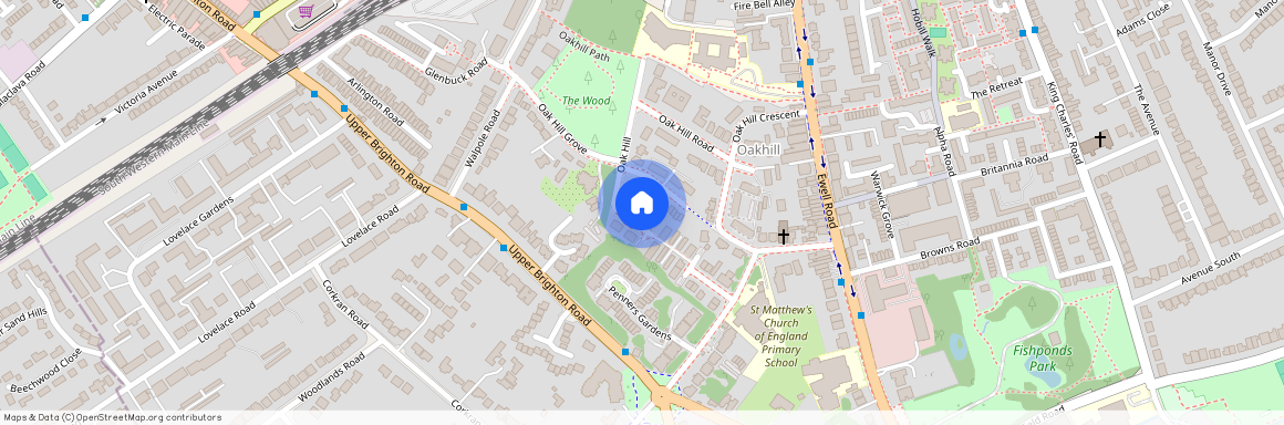 Oak Hill, Surbiton, Surrey, KT6