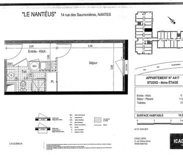 Location Appartement 1 pièce 18m² NANTES 44300 - Photo 1